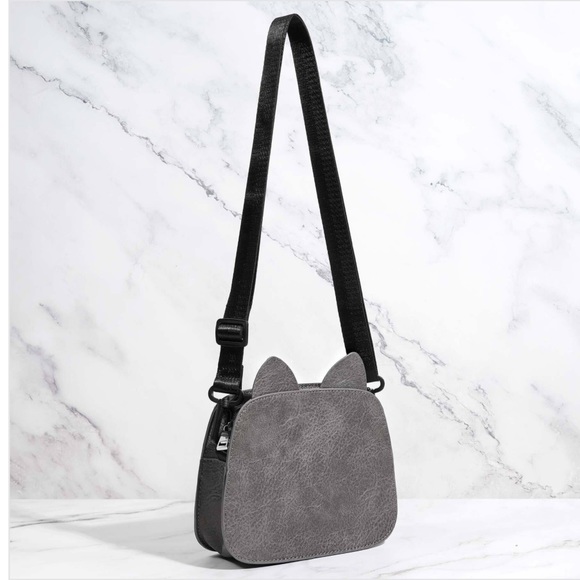 Cat Lady box cat ears shoulder bag - Picture 3 of 7